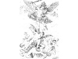 The Fall of the Rebel Angels (An outline by Dickenson based on a picture by Lucca Giordano)